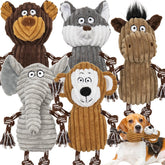 Luudoogs monkey toy from the five-pack for engaging squeaky play.