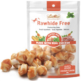 LuvChew Premium dog chews real-chicken-pack, a protein-rich snack for dogs.