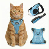 Luxelle escape-proof harness with 4-way adjustment ensures a secure fit outdoors