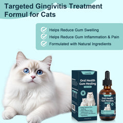 LuxeVib gingivitis-treatment packaging highlights plant-based dental care for cats.