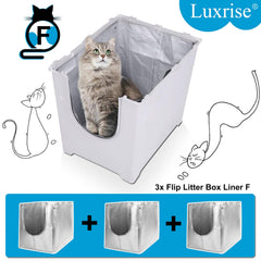 Luxrise Liner F provides a seamless base to reduce litter mess.