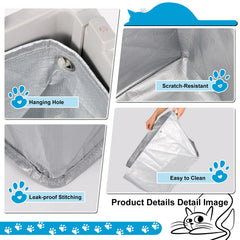 Luxrise reusable liner pack two-count for eco-friendly litter box management.