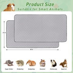 LWYMX washable pee pad two-pack provides convenient swaps and reuse.