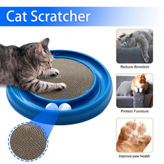 LYCTDD cat scratching board base and refill, protects furniture while scratching