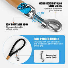 Lynxking leash features a 360-degree swivel to prevent tangles.
