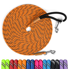 Lynxking long dog leash with padded handle for comfortable training.