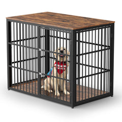 Lyromix 48'' XXL dog crate with three doors for easy access and versatile setup