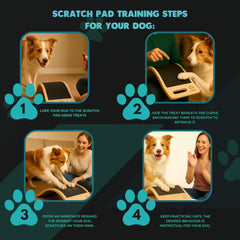 M&JODAN PETS compact dog scratch board designed for effortless travel and storage.