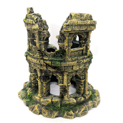 M2cbridge Roman column ruins cave hideout offers shelter for timid fish.