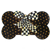 Mackenzie-Childs Pup Placemat bone-shaped dining mat for tidy pet feeding areas