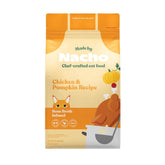 Made by Nacho dry cat kibble 4lb bag front view; high protein formula.