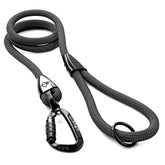 MADE TO ROAM Explorer leash with autolocking carabiner for secure outdoor adventures.
