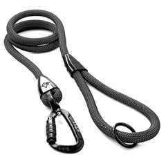 MADE TO ROAM Explorer leash with autolocking carabiner for secure outdoor adventures.