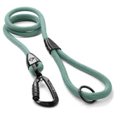 MADE TO ROAM Explorer Leash carabiner close-up showing secure autolocking feature for safer hikes.