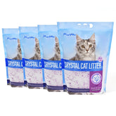 Made4Pets cat litter crystals Lavender bag front showing odor control and convenience.