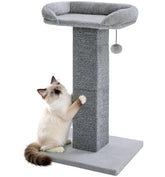 Made4Pets 32-inch cat scratching post height, durable carpet for daily scratching.