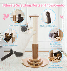 MADE 4 PETS cat tree with ball track for interactive kitten fun.
