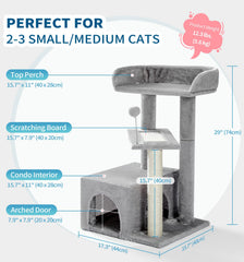 MADE 4 PETS cat tree sisal post satisfies scratching and climbing needs