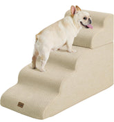 Made4Pets dog stairs 5-step left view, designed for easy bed access