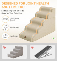 Made4Pets dog stairs removable fleece cover for easy washing