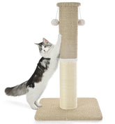 Made4Pets tall cat scratching post base with sturdy platform for stability.