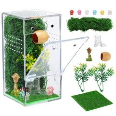 MADHOLLY Escape-Proof Enclosure front view with secure magnetic door for easy feeding.