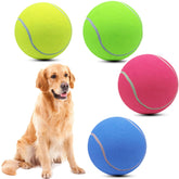 Magicorange giant tennis ball in yellow and pink for outdoor play