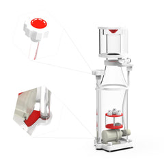 Bottom-open outlet design enabling compact installation in space-constrained sumps.