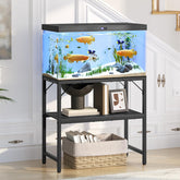 MAHANCRIS 30-gallon stand top view highlights durable frame and high weight capacity.