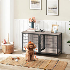 MAHANCRIS indoor pet house end table blends with living room decor.