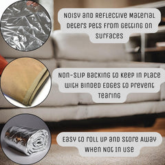 Bed coverage usage deters paws from beds, preserving textiles.