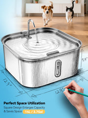MAILOFY Deeper-Wider Tray reduces splash and allows flexible drinking angles.