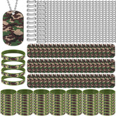 Maitys camouflage dog tags showcase rugged style for parties and outdoor looks