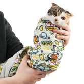 maiwoste 3535-inch cat wrap full coverage secures large cats during grooming