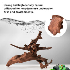 majoywoo natural driftwood branch 2-4.5-inch suitable for small fish tanks.