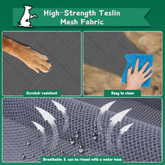 Makerfire stainless steel frame provides durable, stable support for dogs.