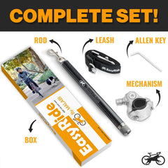 MALABI carbon fiber dog leash offers lightweight strength for comfortable long rides.