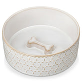 MALACASA Lydia honeycomb pattern ceramic bowl for stylish and easy cleaning