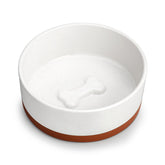 MALACASA dog bowl with 6.75-inch diameter supports steady meals for medium dogs.