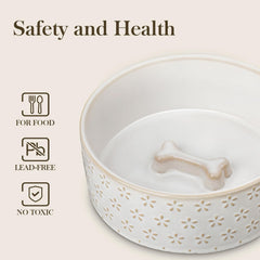 MALACASA bowl features Glidecoat glaze for a smooth, easy-to-clean surface.