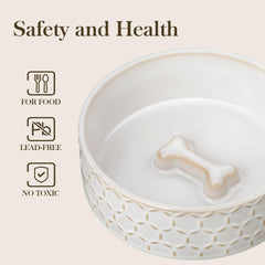 MALACASA heavy-stable-base reduces tipping while your pet eats.