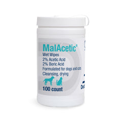 MalAcetic Wet Wipes hot-spot cleanse for dogs and cats with soothing skin relief