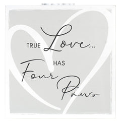 Malden Forever In Our Hearts urn overall design suits small to medium pets.