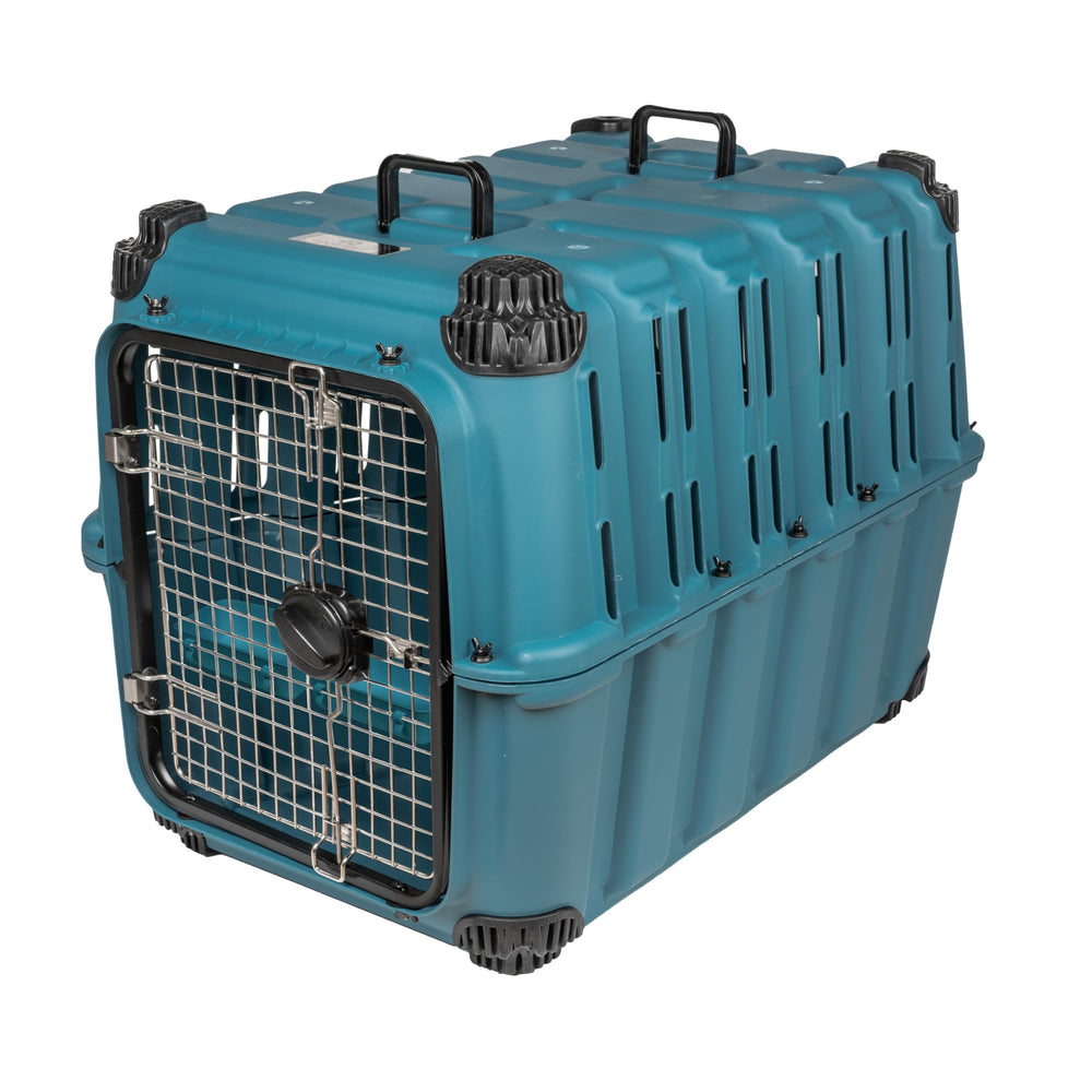 Mammoth Guardian Kennel front view emphasizes rugged build for secure travel