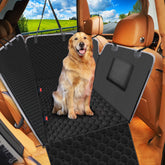 Mancro dog car seat cover waterproof 600D protects back seat from spills and scratches.