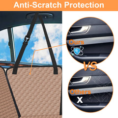 Mancro side flaps shield door edges from claws and spills.