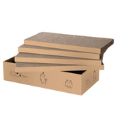 Mankaide 4 packs in 1 cat scratch pad with box front view for durable scratching