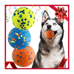 Mankoda durable dog ball for aggressive chewers with high-visibility color.