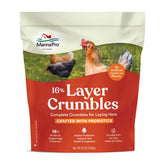 Manna Pro chicken feed bag for laying hens supports steady egg production.
