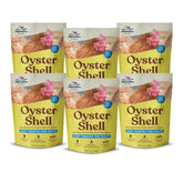 Manna Pro Oyster Shell bag label, trusted calcium source for laying hens.
